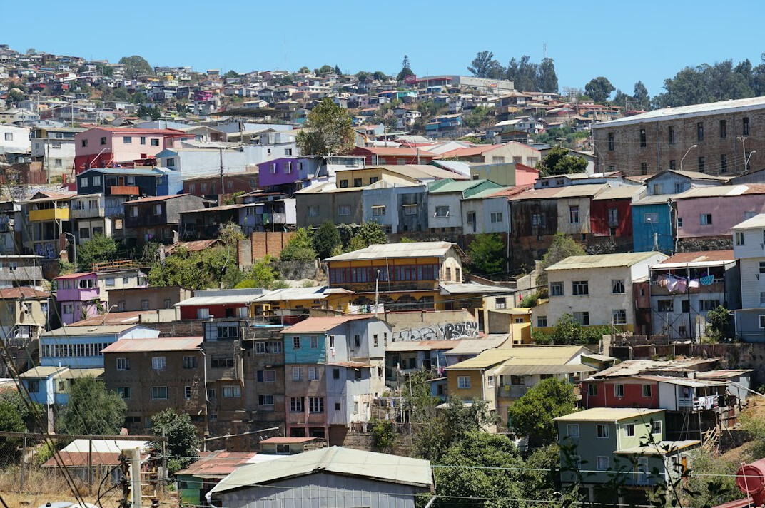 Colorful houses on Cerro Alegre hill in Valparaíso